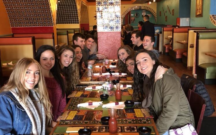 Spanish students go to a dance show and lunch
